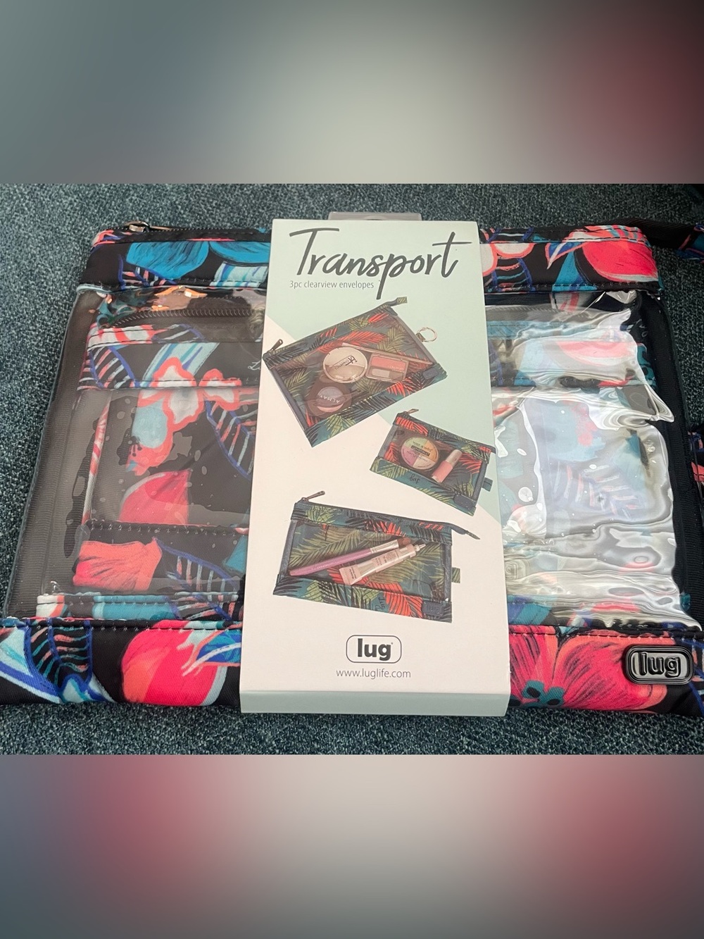 NWT- Lug Transport 3pc Storage Envelopes Resort Tropics